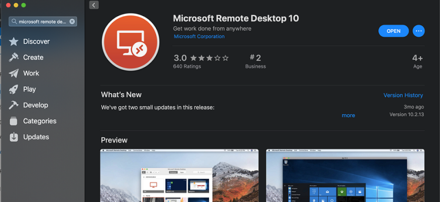 Microsoft Remote Desktop